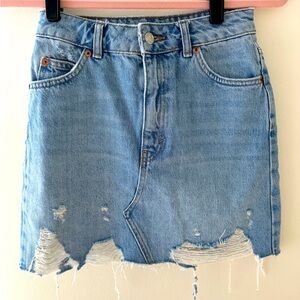 Top shop Denim skirt size 2